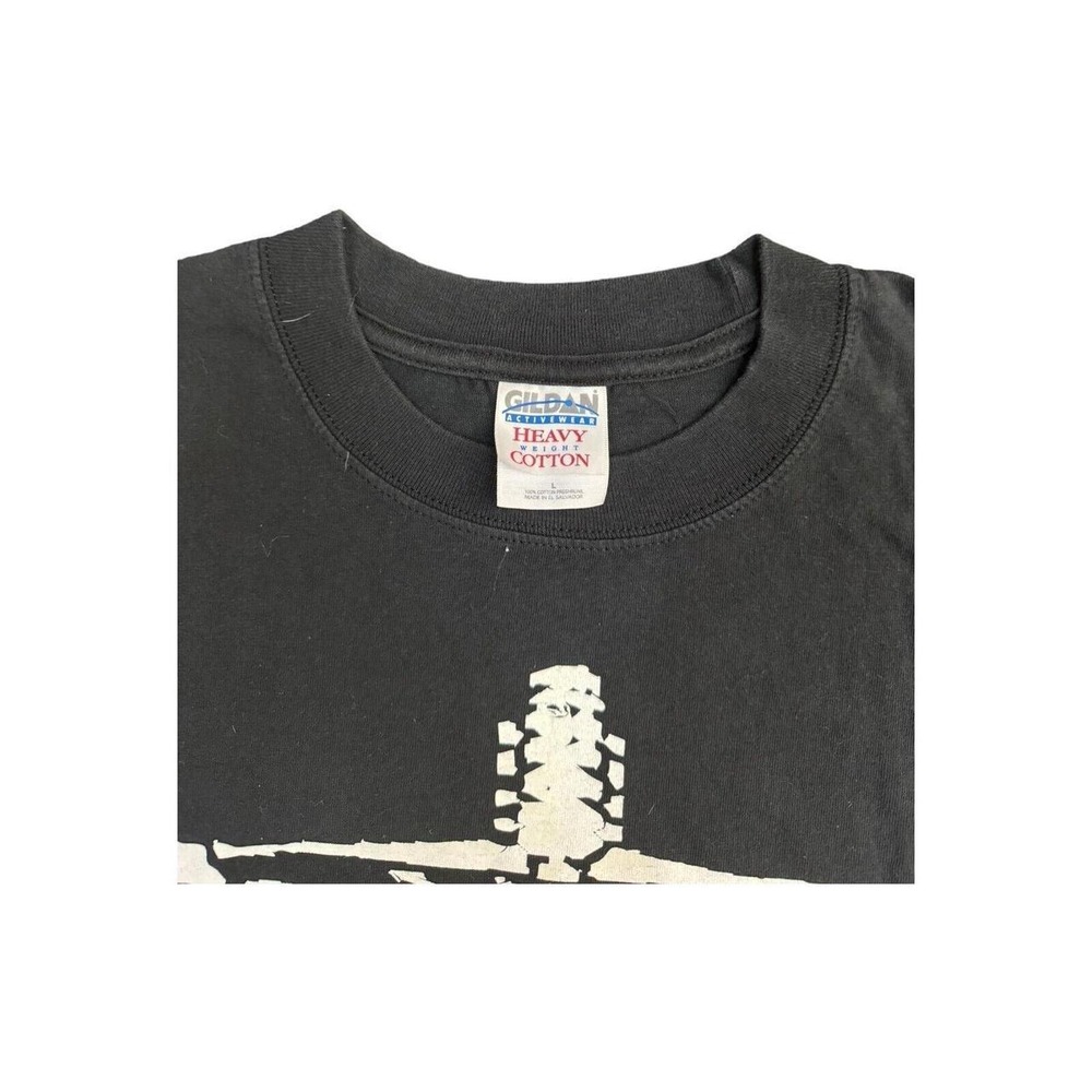 Gildan T-Shirt Mens Large Black Good Fitzgeralds Casino Las Vegas Halloween 90s - Picture 3 of 6